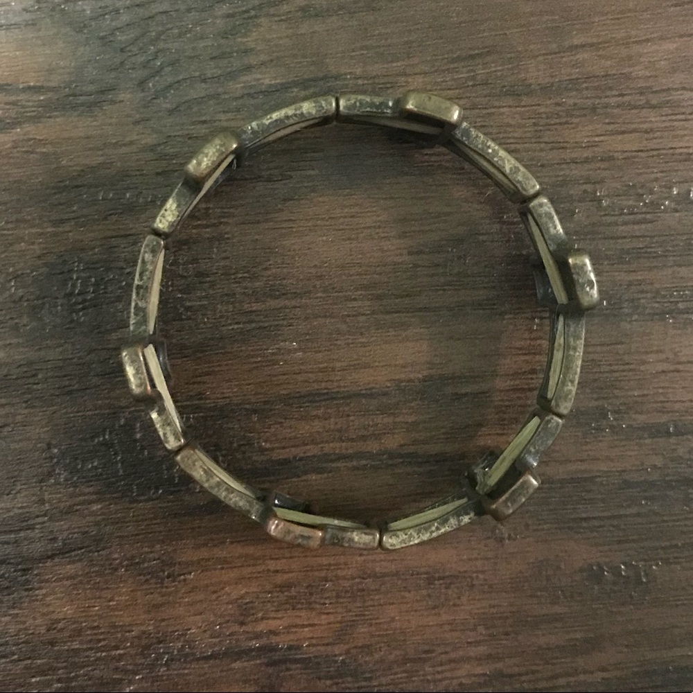 Gold cross bracelet